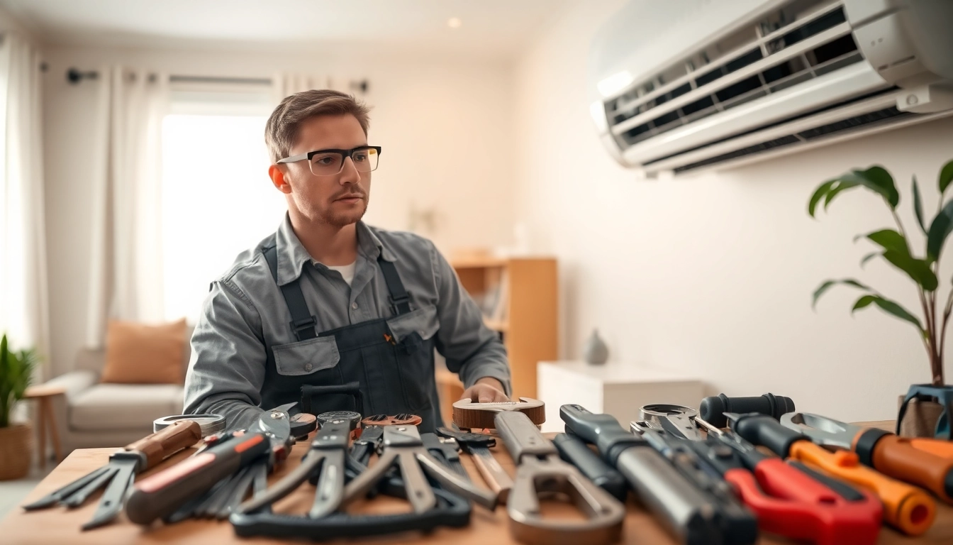 Expert HVAC technician providing ac repair mesa az services in a professional residential setting.